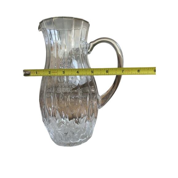 24% Lead Cristal D'arques Garanti Bretagne Water Pitcher France Barware Home - Picture 3 of 12